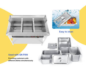 Mesa de Vapor Eléctrica Comercial de Acero Inoxidable, Portátil, con Ahorro de Energía y Capacidad para 50 Bandejas/Hora - Product Image 4