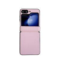 Étui de protection intégral antichoc en cuir artificiel de luxe pour Z Flip 8