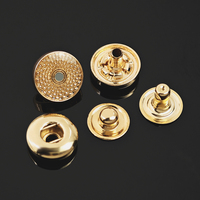 KUNSHUO – Lot de boutons-pression plats en alliage de zinc de 12 mm avec logo personnalisé, 4 pièces, dorés, pour Kurta, Thobe et autres vêtements pour hommes