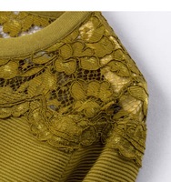 Cardigan à manches longues avec bordure en dentelle et boutons, en maille épaisse et douce, pour tenues d'automne et d'hiver, style décontracté professionnel et hauts pour sorties