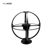 Ventilador Holográfico Q50 con Vista Panorámica de 360°, Pantalla Holográfica 3D, Proyector LED Giratorio 3D Real para Promoción en Centros Comerciales y Anuncios Comerciales