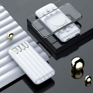 Batería de teléfono móvil de polímero de litio inalámbrica USB doble 10000mAh con pantalla LED de y carga rápida - Product Image 3