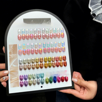 XIANZHIYIN Nouveauté 2026 – Kit de 48 Couleurs de Poudre Mica Magique Effet Miroir, Scintillante et Lumineuse, pour Salons de Manucure (Vente en Gros)