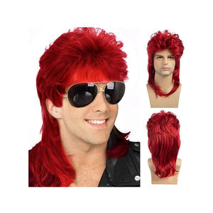 คุณภาพสูงวิก<span class=keywords><strong>ผม</strong></span>ผู้ชาย Semi-ยาววิก<span class=keywords><strong>ผม</strong></span>สีน้ํา<span class=keywords><strong>ต</strong></span>าล<span class=keywords><strong>ผม</strong></span><span class=keywords><strong>หยิก</strong></span> 80 วินเทจบทบาทเล่นวิก<span class=keywords><strong>ผม</strong></span>ฮาโลวีนชุด - Product Image 5