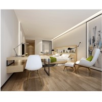 Venta al por Mayor 2026, Cama de Hotel de 5 Estrellas, Cama King Size de Lujo con Estructura de Madera Sólida, Muebles Modernos para Dormitorio de Hotel