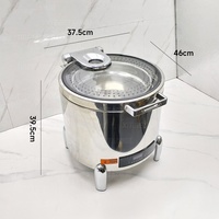 Fournitures pour restaurants et hôtels Huadison, chauffe-soupe électrique en acier inoxydable de 13 L, buffet commercial, contrôle numérique intelligent, A++