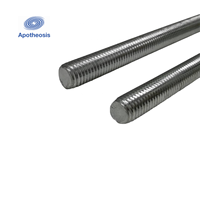 Q235B Non Alloy Steel Threaded Rod Electro Zinc Plated 1/4 Inch Stud for Construction Support, ASTM Standard Custom Cutting