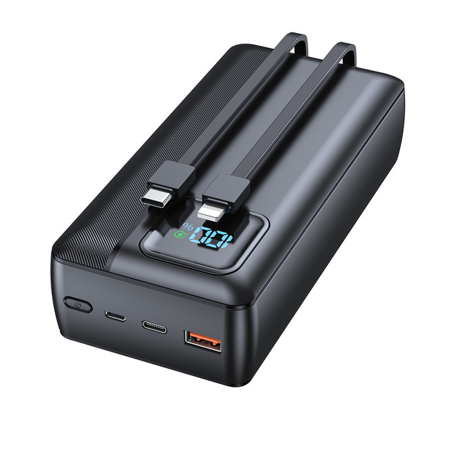 Two-Way Fast Charging Power Bank, Large Capacity 30000mAh Digital Display Outdoor Portable Mobile Power Bank with Dual USB Port