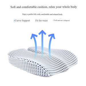 Bantalan jok isi busa memori dengan penutup 100% poliester yang dapat dicuci dan dilepas untuk penopang bokong - Product Image 6
