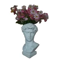 Vaso de plantas de david, vaso para plantas de resina, branco, vermelho, azul, colorido, myth grego, modelo de estatueta decorativa
