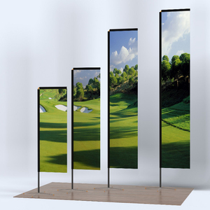 Hot bán tùy chỉnh quảng cáo khuyến mại Cờ biểu ngữ bãi biển bảng niềm tự hào Giọt Nước Mắt lông hiển thị đứng logo in với cực 3X5FT - Product Image 3