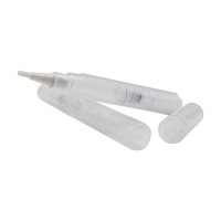 Pena Kuas Kosmetik 4ml 2ml dengan Tombol Tekan untuk Dispenser Minyak Kutikula, Aplikator Lip Gloss Kosong