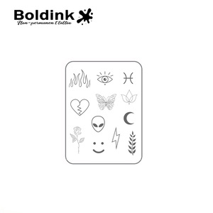 <span class=keywords><strong>Tatuaje</strong></span> Semipermanente Boldink Personalizado con Cabeza de Extraterrestre, Número Gótico 13, Arte Corporal, Resistente al Agua, Larga Duración (2 Semanas), Tinta Jagua - Product Image 5