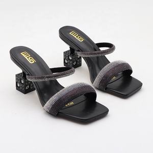 Arancione sandali nuovi stile per le donne e le signore <span class=keywords><strong>tacchi</strong></span> quadrati per le signore sandali con tacco chaussures pour femmes zapatos mujeres - Product Image 3