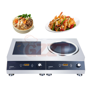 双灶具5KW磁控电炉炒锅2头红外灶具双燃烧器电磁炉灶具 - Product Image 2