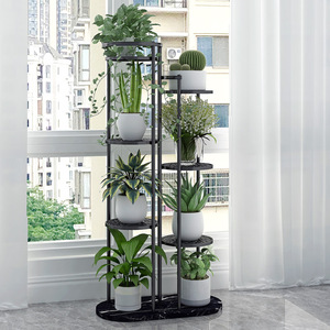 Multi Layer Plant Stand Circular Floor Standing Iron Flower <b>Rack</b> For Living Room Office Desk Storage Display <b>Shelf</b> - Product Image 1