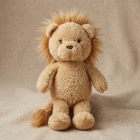 Peluche Lion Super Douce en Gros, Doudou d'Anniversaire Personnalisé, Rembourrage Coton PP, Animal en Peluche OEM en Vrac
