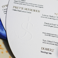 Tarjeta de menú de boda ovalada elegante, papel de aluminio dorado personalizado, tarjeta de invitación de boda, menú de Baby Shower