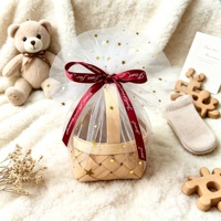 Nouvelle boîte à dragées professionnelle en bois de style bohème, petite taille, pour cadeaux d'invités de mariage, bonbons, cosmétiques, ou sucre de table