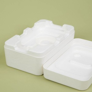 Boîtes avec couvercle et base 100% recyclables, boîte en pulpe moulée, emballage compostable et durable - Product Image 2