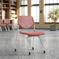 Chaise de formation de bureau à roulettes empilable pivotante pour salle de classe universitaire, étudiants, réunion moderne, best-seller, garantie 3 ans
