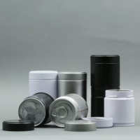 Offre Spéciale 30g 80g boîte de conserve scellable ronde vide pour Matcha avec couvercle à vis hermétique emballage de poudre alimentaire sans danger Logo personnalisé imprimé