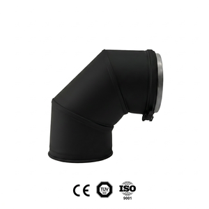 <span class=keywords><strong>Coude</strong></span> de cheminée en acier inoxydable à double paroi de 80 mm, <span class=keywords><strong>90</strong></span> degrés, 3 pouces, isolé, <span class=keywords><strong>pour</strong></span> poêle à granulés de <span class=keywords><strong>bois</strong></span> - Product Image 2
