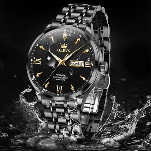   Montres mécaniques automatiques de luxe originales 9956 pour hommes, en acier inoxydable, étanches, montre pour homme d'affaires - Product Image 5
