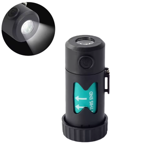 Tasma klipsi eller serbest tasma ve 1 rulo köpek kaka torbası ile el feneri köpek kaka torbası tutucu ile köpek atık torbaları dağıtıcı - Product Image 2