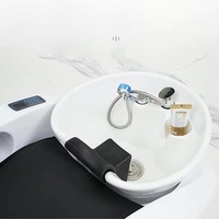 Chaise de lavage de cheveux automatique multifonctionnelle pour spa, massage thaïlandais, hydrothérapie - pour hôtels, chambres et utilisation en extérieur