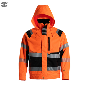 Veste <span class=keywords><strong>de</strong></span> sécurité JIADE à fermeture éclair, réfléchissante, avec capuche, résistante à l'usure, <span class=keywords><strong>vêtements</strong></span> <span class=keywords><strong>de</strong></span> <span class=keywords><strong>travail</strong></span> pour hommes - Product Image 2