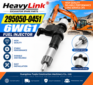 295050-0451 6WG1 หัวฉีดน้ำมันเชื้อเพลิงอะไหล่รถขุดชุดหัวฉีดสำหรับเครื่องจักรก่อสร้าง - Product Image 1