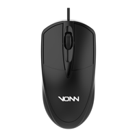 Souris d'Affaires Filaire USB VONN V301 Noire avec Long Câble, Plug & Play, Souris USB Filaire Économique pour PC et Ordinateur Portable