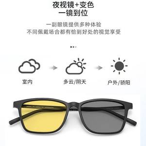 Gafas de Visión Nocturna con Marco Metálico, Protección UV, Bloqueo de Luz Azul, Transición de Color Negro, Amarillo y Gris - Product Image 2