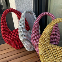 Sacs fourre-tout au crochet de haute qualité, pochettes faites à la main, sacs à main pour femmes, sacs de soirée pour femmes