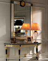 Console classique royale populaire, haute personnalisation, cadre en bois massif de haute qualité avec salon en acier inoxydable
