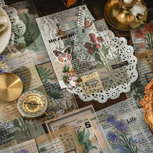 20 Stks/pak Retro <span class=keywords><strong>Memo</strong></span> Pad Sample Data Half-Life Liefde Brief Serie Retro Artistieke Journal Materiaal Decoratieve Sticker 4 modellen - Product Image 2