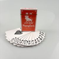 Cartes à jouer promotionnelles pour salon professionnel, sur mesure, 290 g/m², sans plastique, avec revêtement écologique et glisse fluide, avec boîte en papier pour usage familial