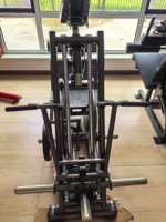 Máquina de remo con barra en T y soporte para pecho, con tres asas, para entrenamiento de fuerza de espalda, equipo de gimnasio, marca SK Commercial Plate Loaded