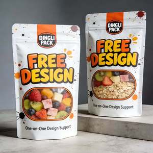 Custom OEM Printed Stand Up Zipper Pouch Food Grade Resealable <b>Bag</b> for Dry Food Snack Cereal Packaging - Product Image 4