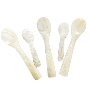 Cuchara de Caviar de Nácar Natural con Logotipo Grabado con Láser Personalizado, Cucharas de Primera Calidad - Product Image 1