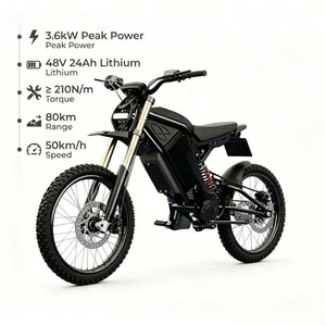 มอเตอร์ไซค์วิบากไฟฟ้า 3600W กำลังสูง 48V 24Ah ระยะทางไกล 80 กม. สำหรับผู้ใหญ่ แบตเตอรี่ลิเธียม 48V 24Ah ให้พลังงานยาวนาน - Product Image 1