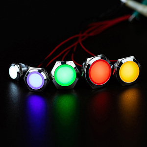 Kim loại không thấm nước thiết bị chỉ số ánh sáng chuyển đổi bảng điều khiển gắn kết <span class=keywords><strong>LED</strong></span> Dash bảng chỉ báo trạng thái đèn tín hiệu đèn - Product Image 5