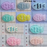 Accessoires pour bijoux DIY, épingles à cheveux, charmes en résine de poisson mignons, miniatures artisanales pour la fabrication de broches, artisanat fait main, étui de téléphone portable, aimant de réfrigérateur