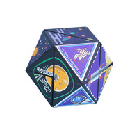 Cube Stéréo Magnétique 3D en Plastique Style Douyin, Jouet Anti-Stress pour Jeunes, Déformation Multi-Formes