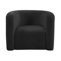 Fauteuil de canapé simple moderne Chaise longue Mobilier personnalisé Tissu Design avec accoudoirs en bois pour la maison Hôtel