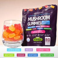 Bonbons gélifiés aux champignons naturels et végétaliens, très demandés, favorisant le système immunitaire et apportant de l'énergie, paquet de 80 pièces