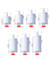 Bouteille de gel douche recyclable à large bouche bouteille de lotion pour les mains sous bouteille 500ml 1000ml bouteille de shampooing en gros