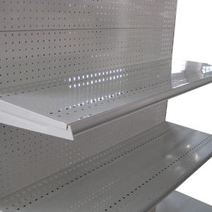 Проволочная сетка для хранения данных плоской задней панели односторонний 5-слойный чехол полки супермаркета на одной стороне полки для супермаркета - Product Image 4