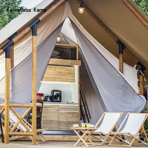 Kawagebo Kamp 캠핑 아웃도어 리조트 롯지 글램핑 럭셔리 사파리 호텔 텐트 2 개 욕실 포함 가족, 파티 및 이벤트 - Product Image 3
